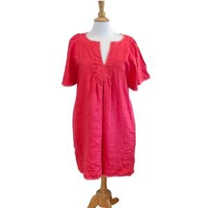 magaschoni red linen dress Magaschoni woman's linen dress size medium